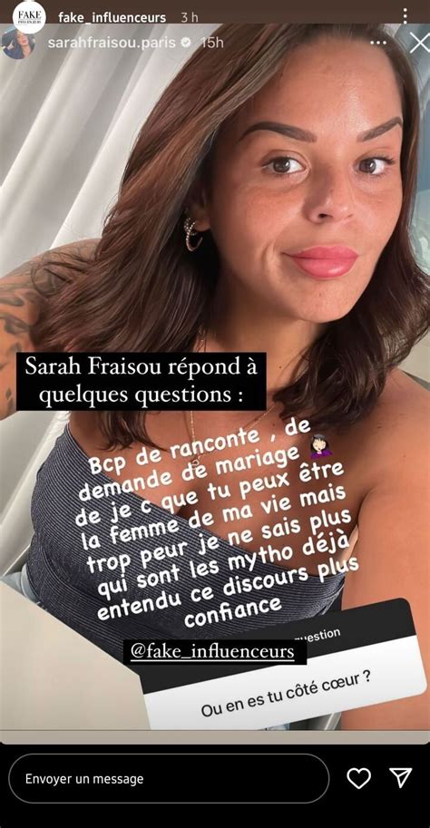 Sarah Fraisou métamorphosée après une nouvelle。